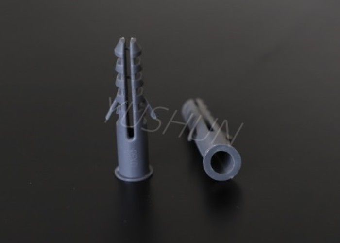Plastic Nylon 14*75mm Light or Dark Grey Color Plastic Wall Plug Screw Use For Wall