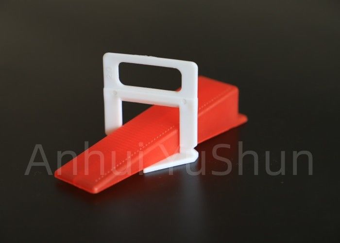 Black 1.0mm Tile Leveling Clips And Wedges Spacers For Flooring Plastic