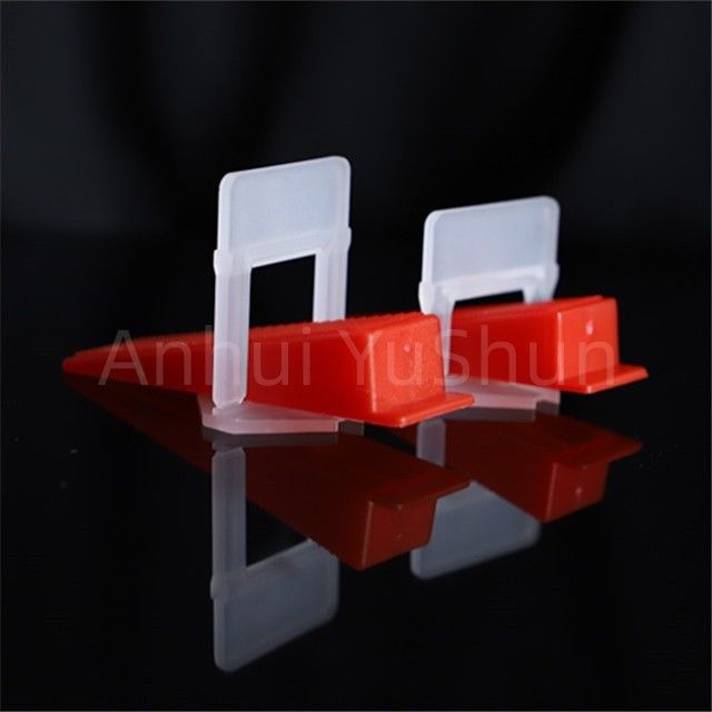 2mm Red Color Tiles Leveler Clips Tile Leveling System Tile Accessories Clips Construction Tools