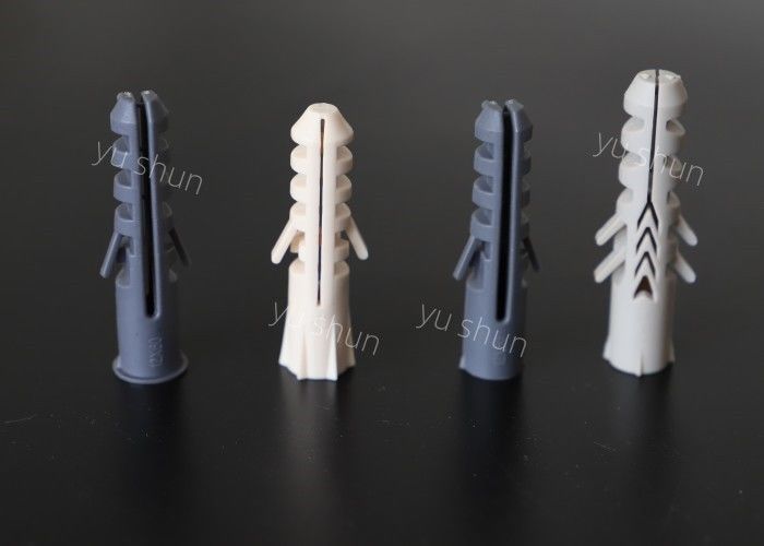 Long M14 Grey Color Expansion Plastic Wall Plug Screw For Tubing