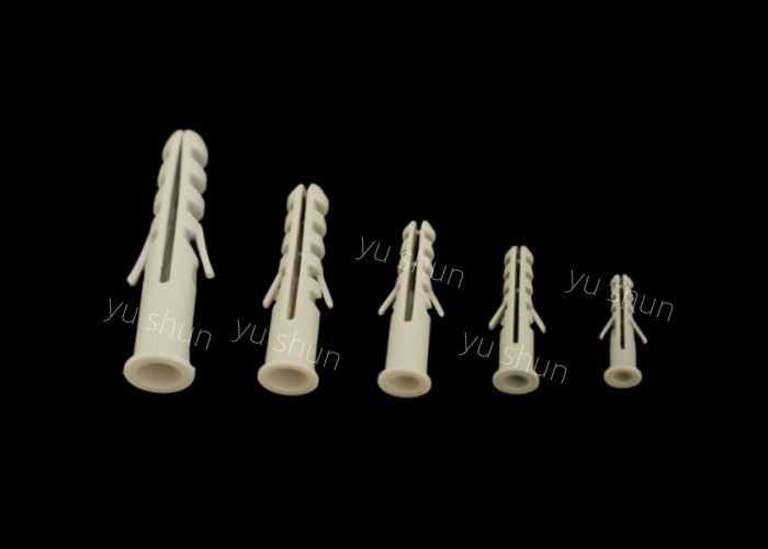 Plastic Expand Nails with Screw 6mm S6 Light Grey Color Plastic Wall Plug Screw  Use For Wall