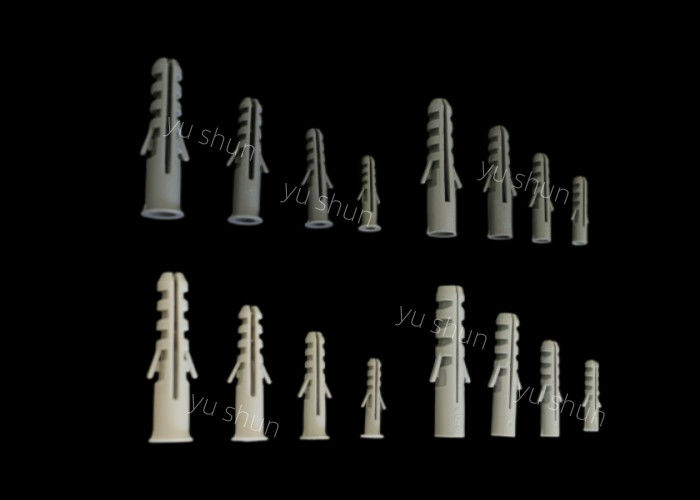 All Sizes Grey Plastic Wall Plug Screw Expansion Customized Color