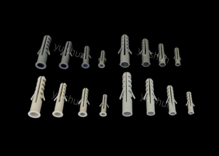 All Sizes Grey Plastic Wall Plug Screw Expansion Customized Color