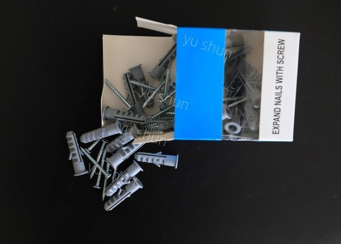 Wholesale PP Wall Plug/ Plastic PE ISO Household Strong Plastic Nylon Anchor 8*40 MM 100pcs/BagSuitable For Fiberboard