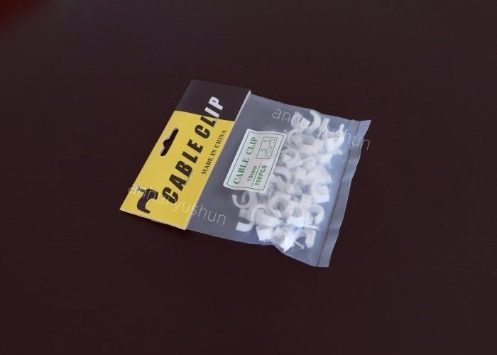 Easy Installation Plastic Cable Clips For Indoor / Outdoor Cable Management