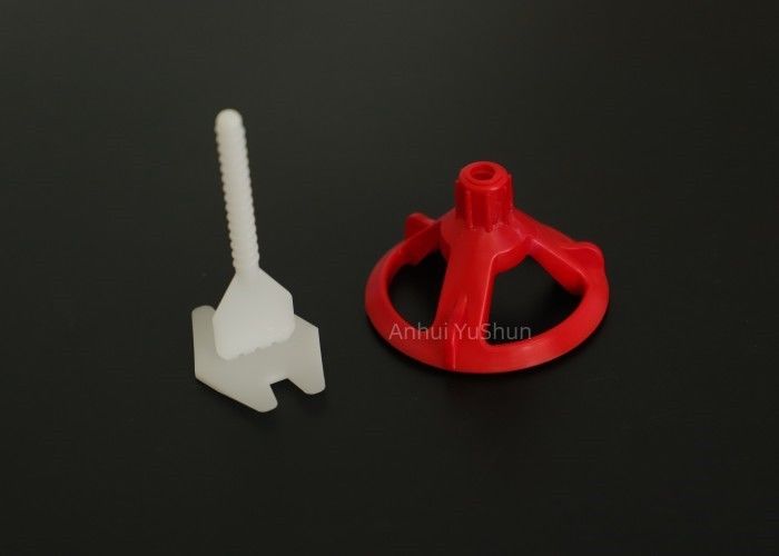 Pom Material Red Spin Doctor Floor Tile Leveling System 2mm For Tile Position