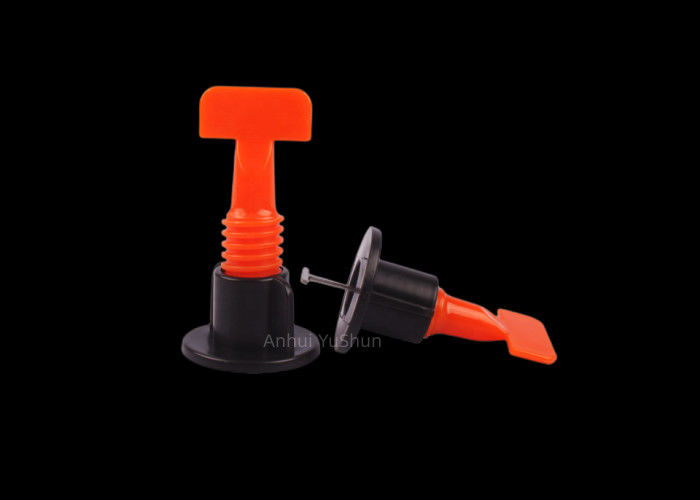 1mm Screw Twist Floor Tile Leveling System T Lock Tile Clips Orange