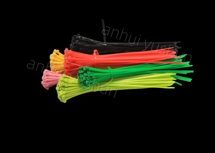 White Or Black Self Locking Nylon Cable Plastic Ties With 18lbs Tensile Strength