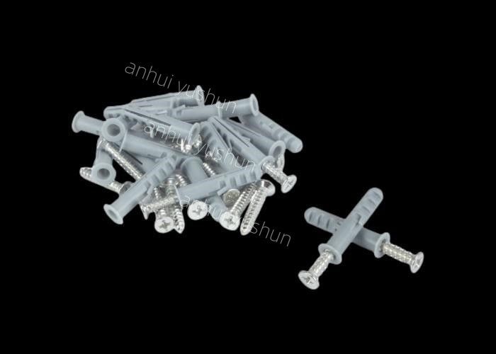 8mm Plastic Wall Plug Screws OEM Pp Or Pe Material Use For Wall