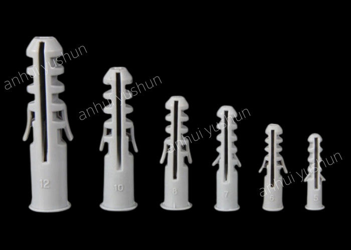 All Sizes Grey Plastic Wall Plug Screw Expansion Customized Color