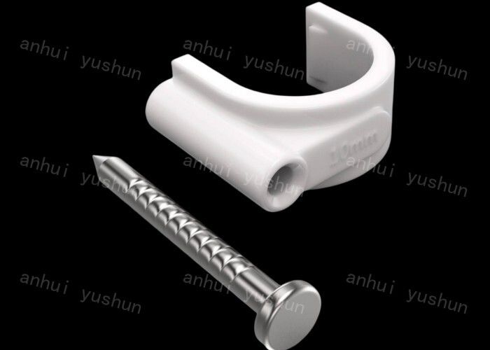 White Or Black Plastic Cable Clips for Easy Installation in Bag/Box