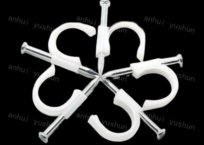 4mm-25mm Plastic PP Steel Nail Cable Clips White/Black Use For Bounding Wires