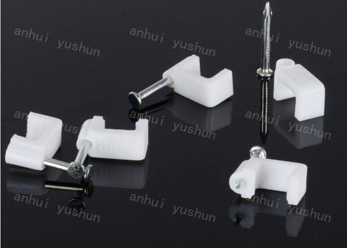 White Plastic PP Cable Clips For Cable Management Electrical Wiring Plastic Cable Ties Holder/Cable Clamps