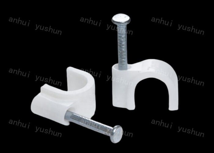 White Plastic PP Cable Clips For Cable Management Electrical Wiring Plastic Cable Ties Holder/Cable Clamps
