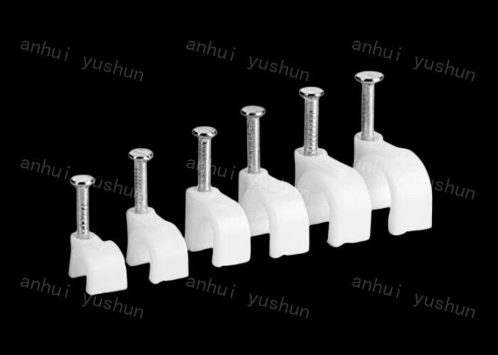 White Plastic PP Cable Clips For Cable Management Electrical Wiring Plastic Cable Ties Holder/Cable Clamps