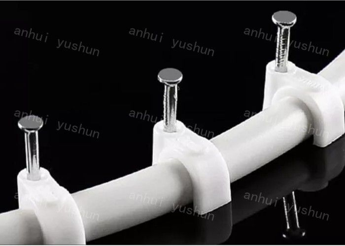 White Plastic PP Cable Clips For Cable Management Electrical Wiring Plastic Cable Ties Holder/Cable Clamps