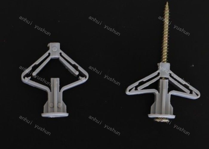 Free Sample 35mm Plastic Fastener Plug Butterfly Wall Anchor Use for Wall
